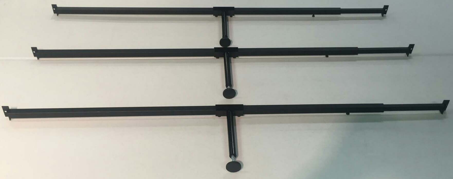3 NoSag Supports included, all with variable widths to various bed sizes.